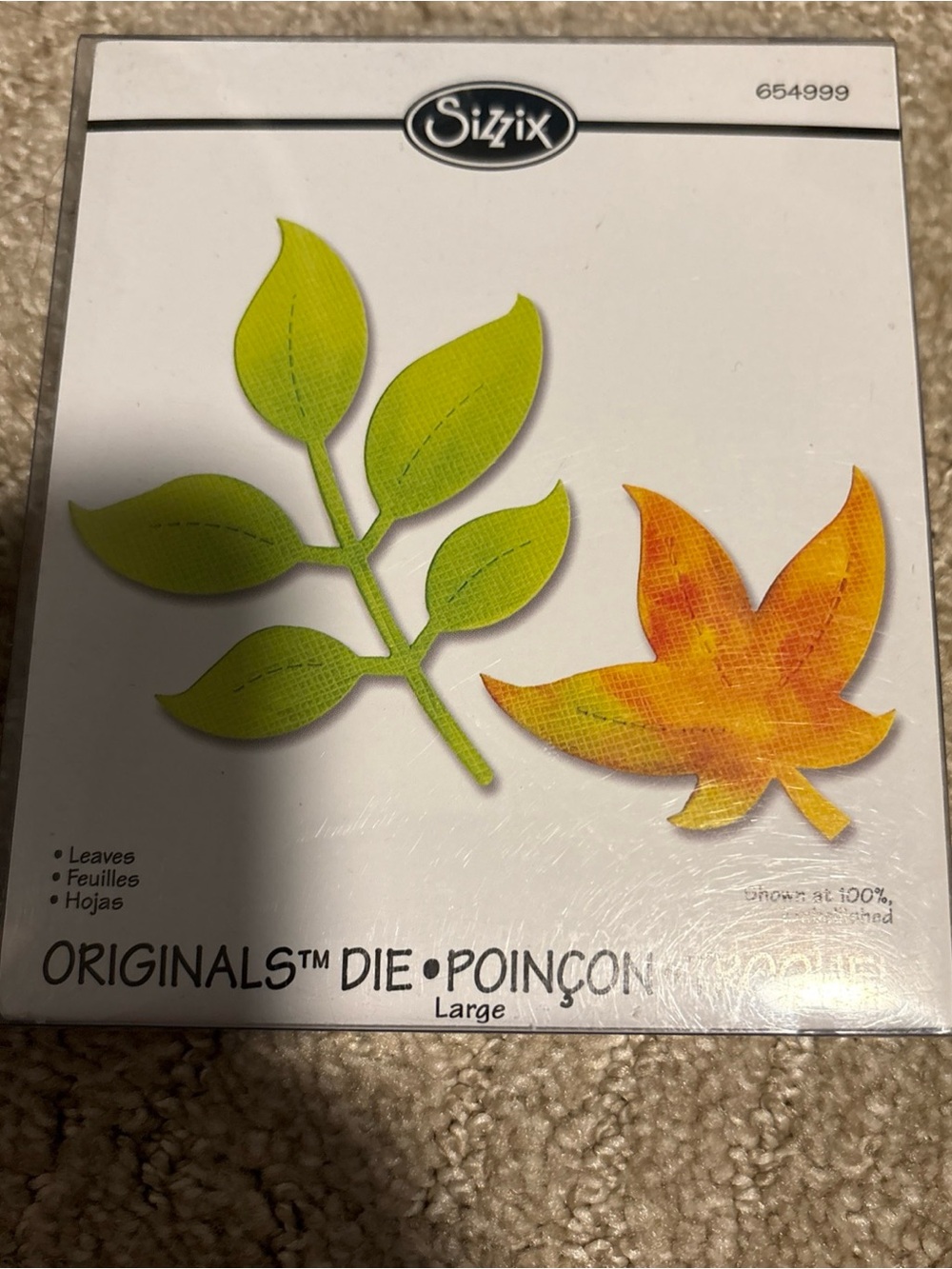 SIZZIX ORIGINALS - LARGE DIE - "LEAVES" - Ellison